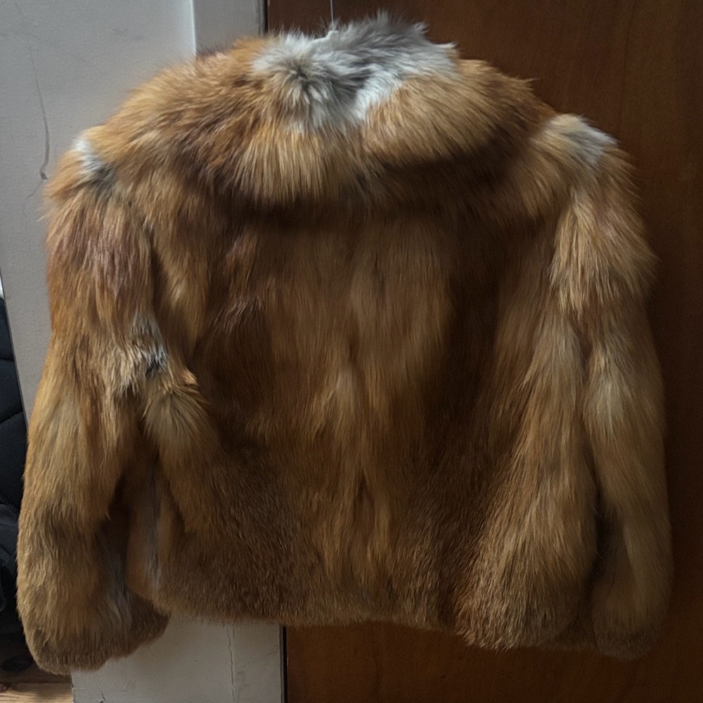 A.L.C. Brown and Cream Fur Jacket - Picture 2 of 8